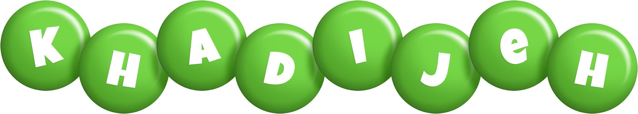 Khadijeh candy-green logo