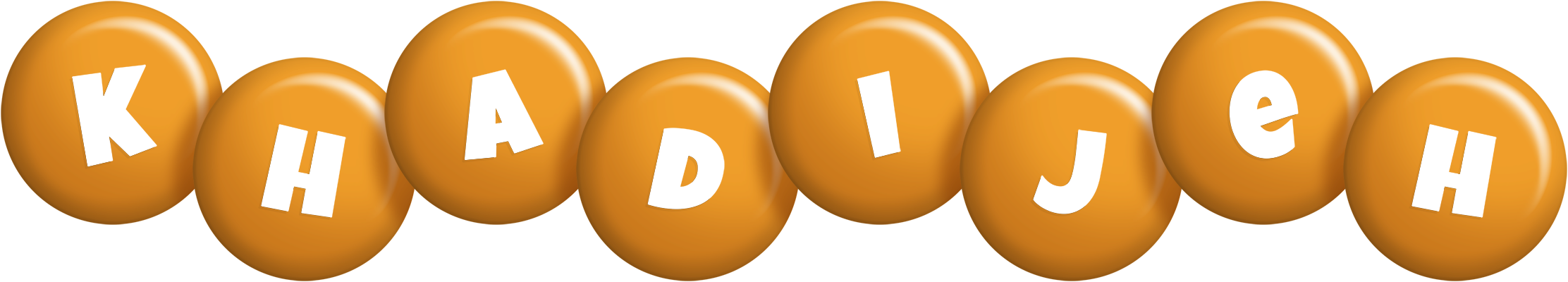 Khadijeh candy-orange logo