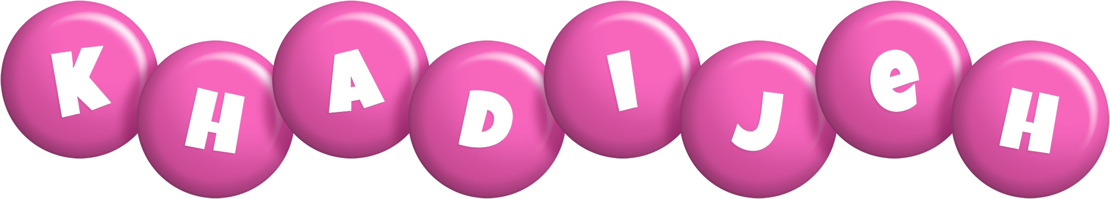 Khadijeh candy-pink logo