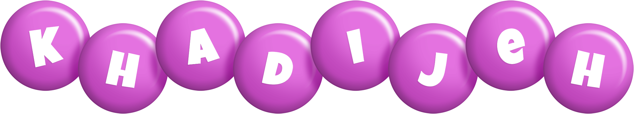 Khadijeh candy-purple logo
