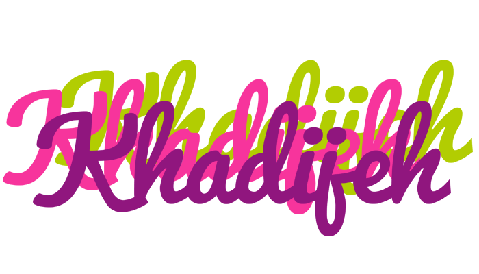 Khadijeh flowers logo