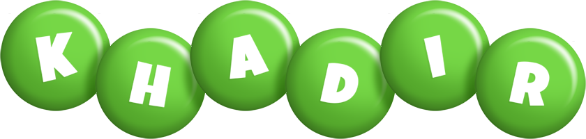 Khadir candy-green logo