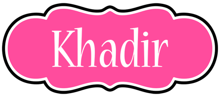 Khadir invitation logo