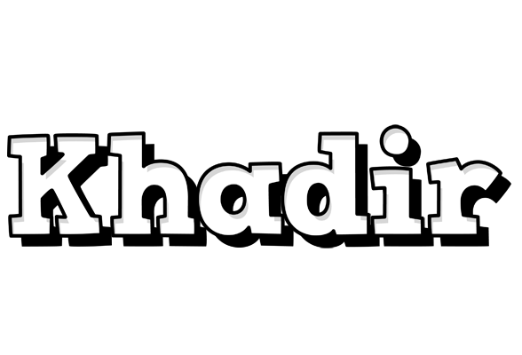 Khadir snowing logo