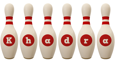 Khadra bowling-pin logo