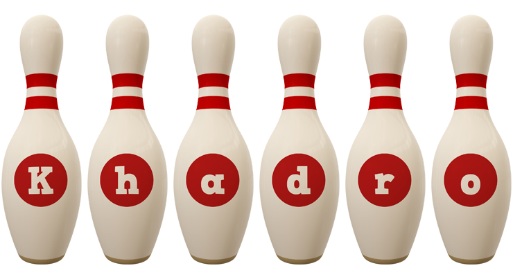 Khadro bowling-pin logo