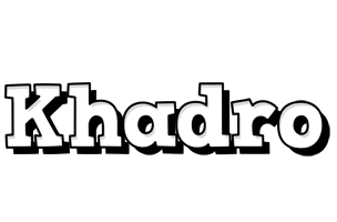 Khadro snowing logo