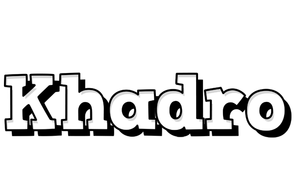 Khadro snowing logo