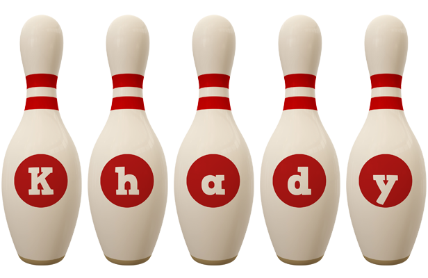 Khady bowling-pin logo