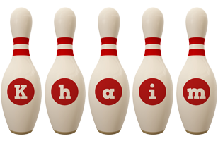 Khaim bowling-pin logo