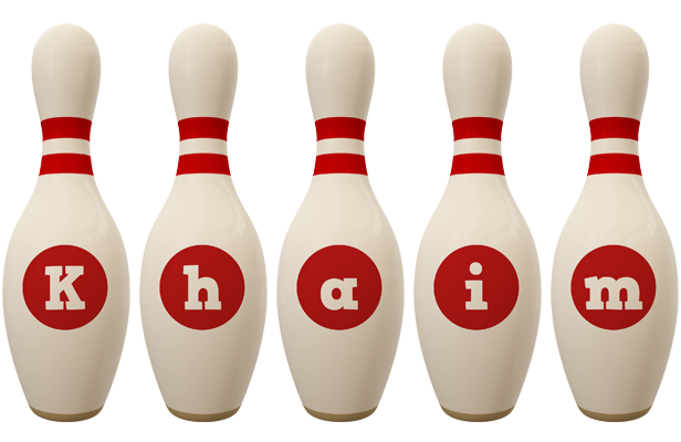 Khaim bowling-pin logo