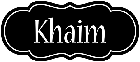 Khaim welcome logo