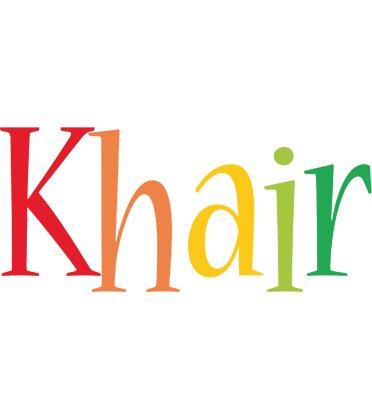 Khair birthday logo