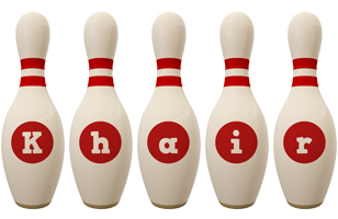 Khair bowling-pin logo
