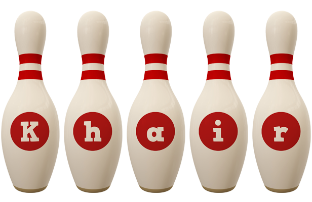 Khair bowling-pin logo