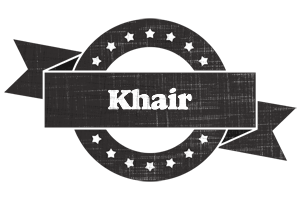 Khair grunge logo