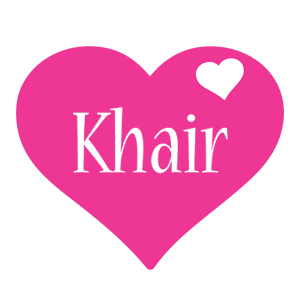 Khair love-heart logo