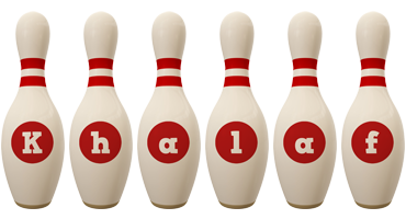 Khalaf bowling-pin logo