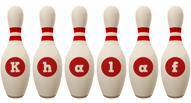 Khalaf bowling-pin logo