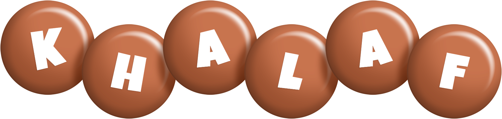Khalaf candy-brown logo