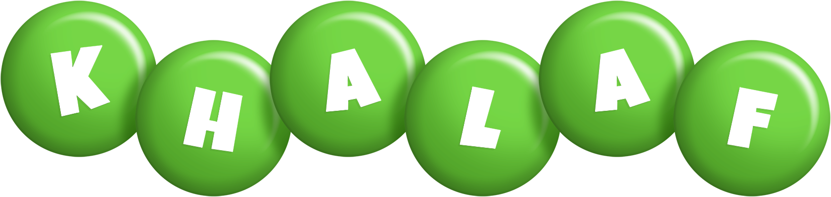 Khalaf candy-green logo
