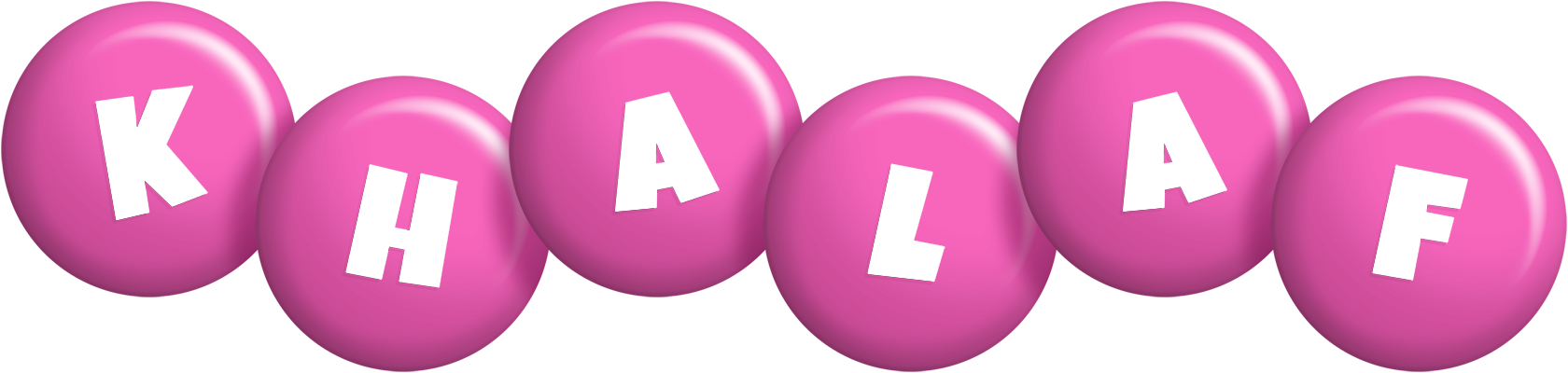 Khalaf candy-pink logo