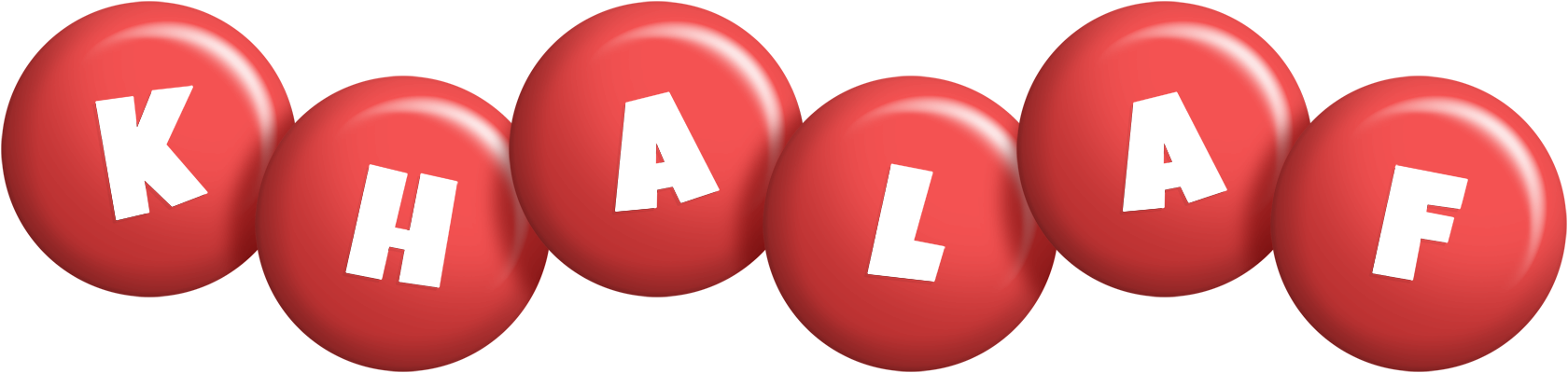 Khalaf candy-red logo