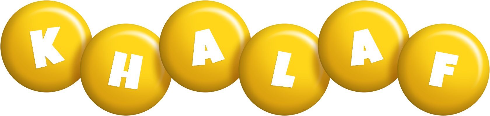 Khalaf candy-yellow logo