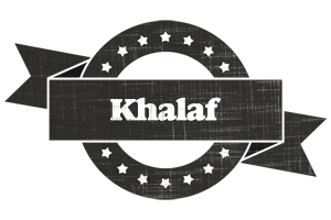 Khalaf grunge logo