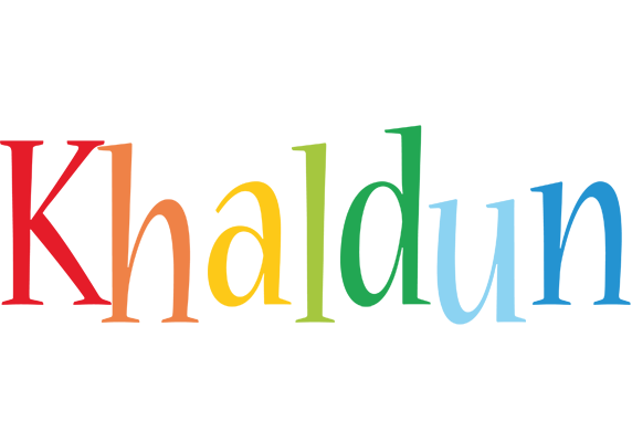 Khaldun birthday logo