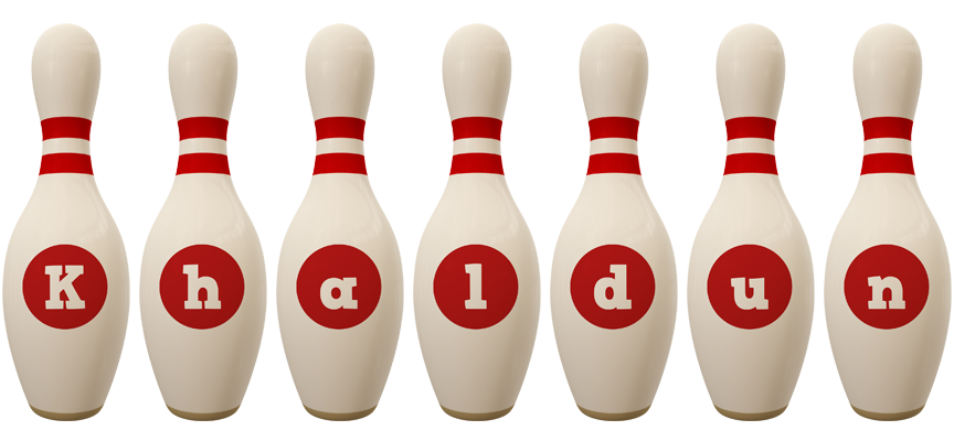 Khaldun bowling-pin logo
