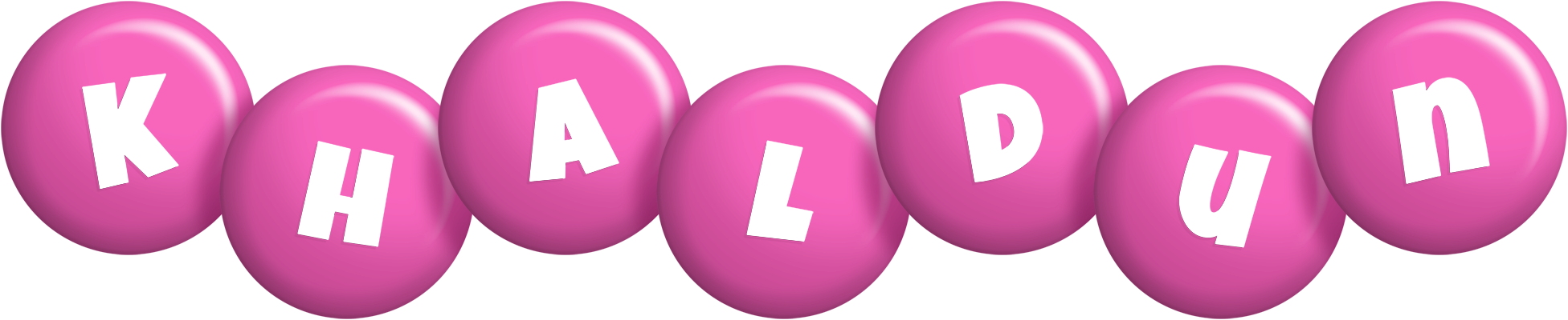 Khaldun candy-pink logo
