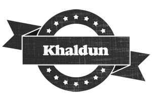 Khaldun grunge logo