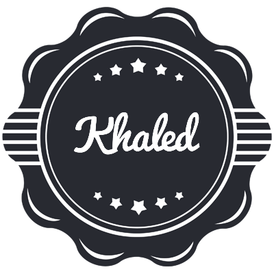 Khaled badge logo