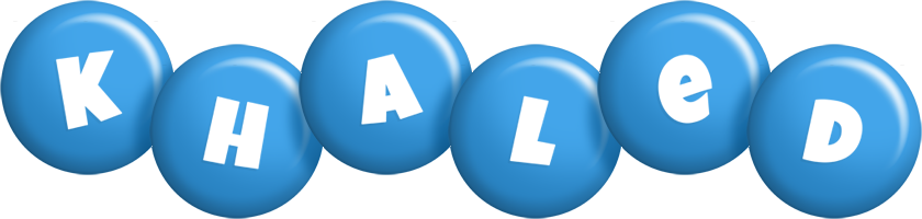 Khaled candy-blue logo