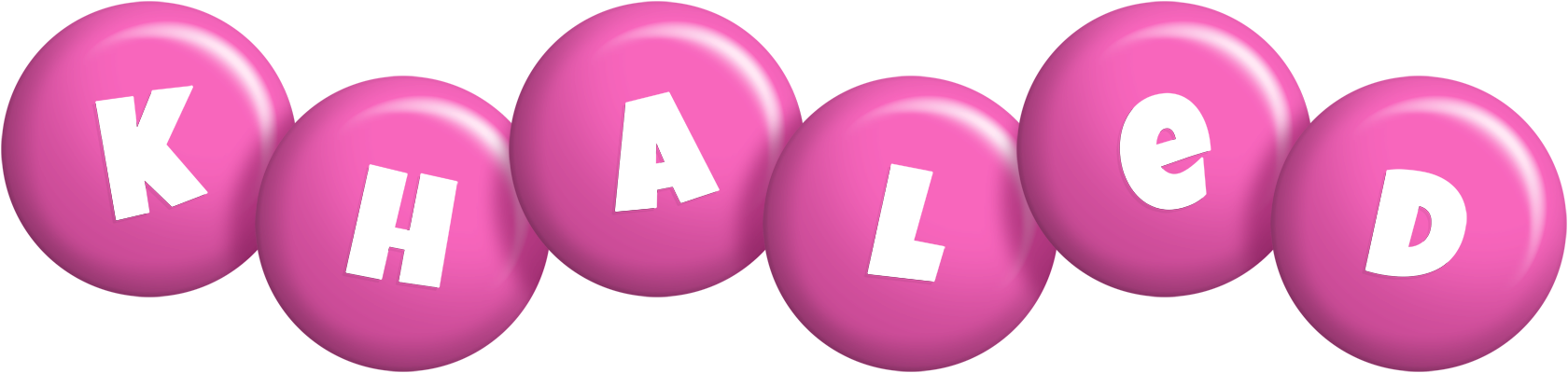 Khaled candy-pink logo