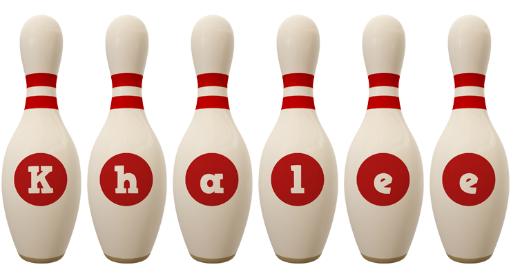 Khalee bowling-pin logo