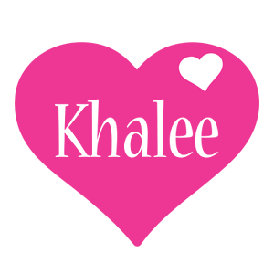 Khalee love-heart logo