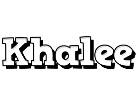 Khalee snowing logo