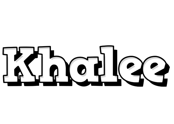 Khalee snowing logo