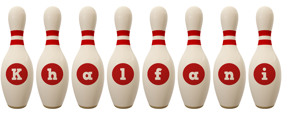 Khalfani bowling-pin logo