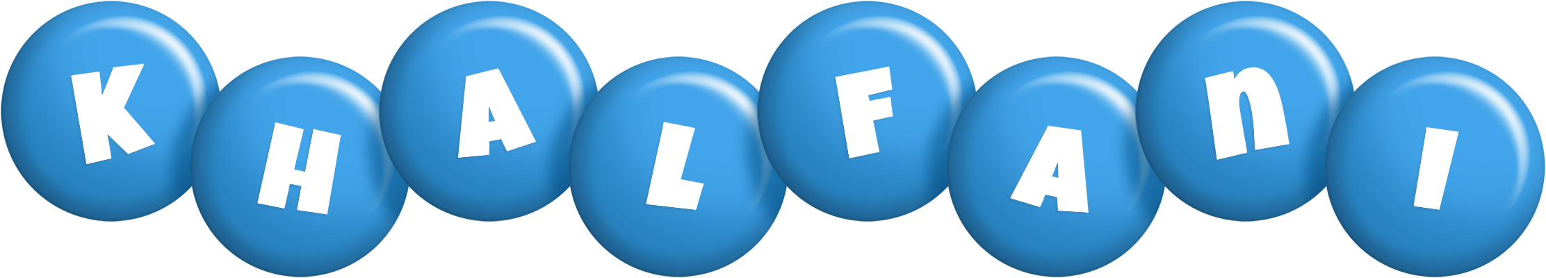 Khalfani candy-blue logo