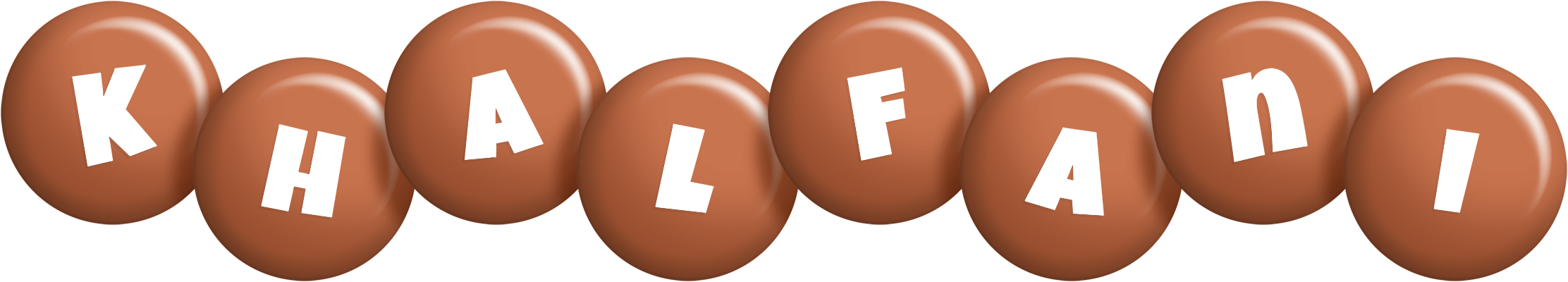 Khalfani candy-brown logo
