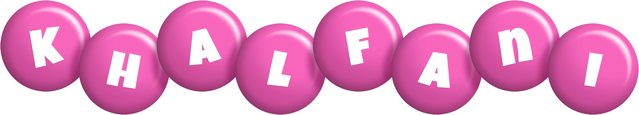Khalfani candy-pink logo