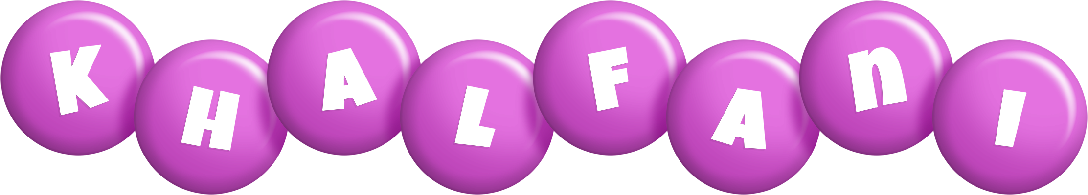 Khalfani candy-purple logo