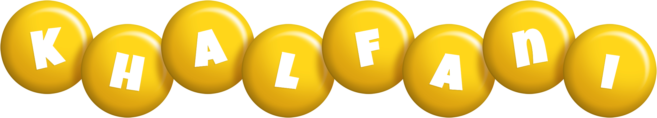 Khalfani candy-yellow logo