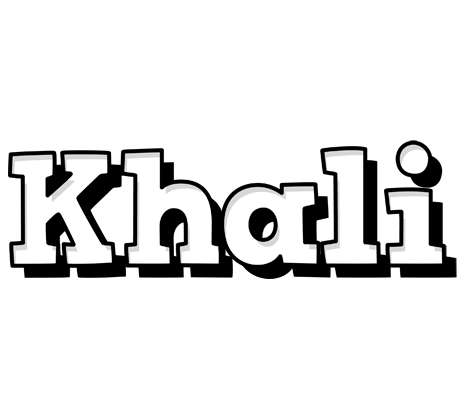 Khali snowing logo