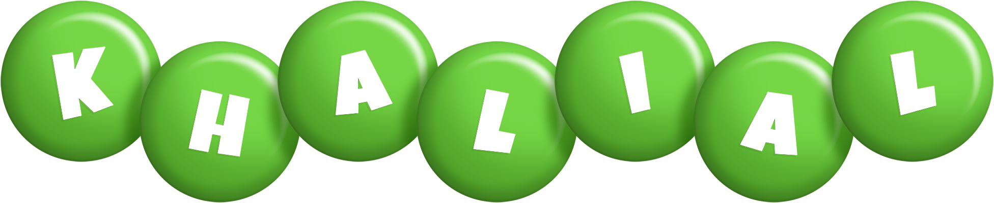 Khalial candy-green logo