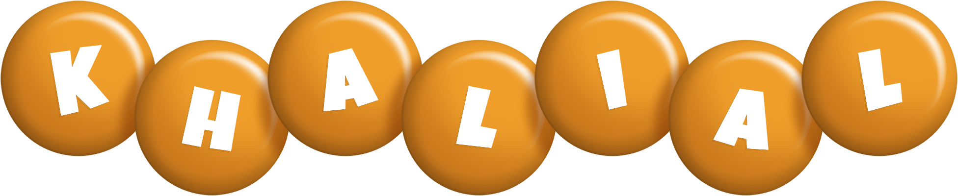 Khalial candy-orange logo