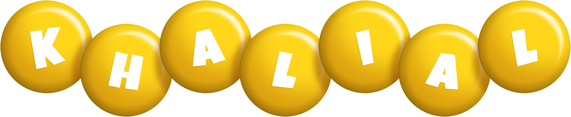 Khalial candy-yellow logo
